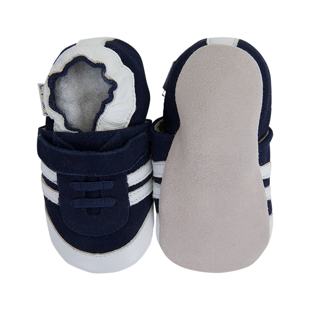Lait et Miel - Navy Sneakers - slip-on shoes (cotton)